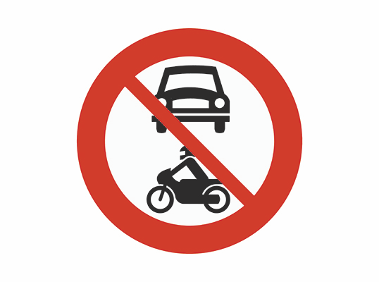306.1 Forbud for motorvogn