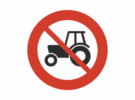 306.3 Forbud for traktor