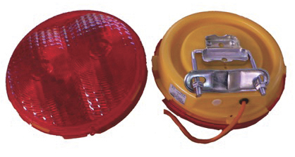 Gul vekselblink LED Ø220 12/24V, sett med 2 stk.